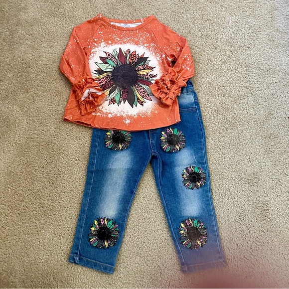 NWOT Sunflower Outfit Set - Picture 2 of 7